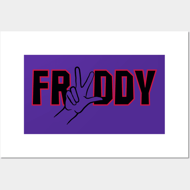 Freddy Three Hardwood Classic Wall Art by tailgatemercantile